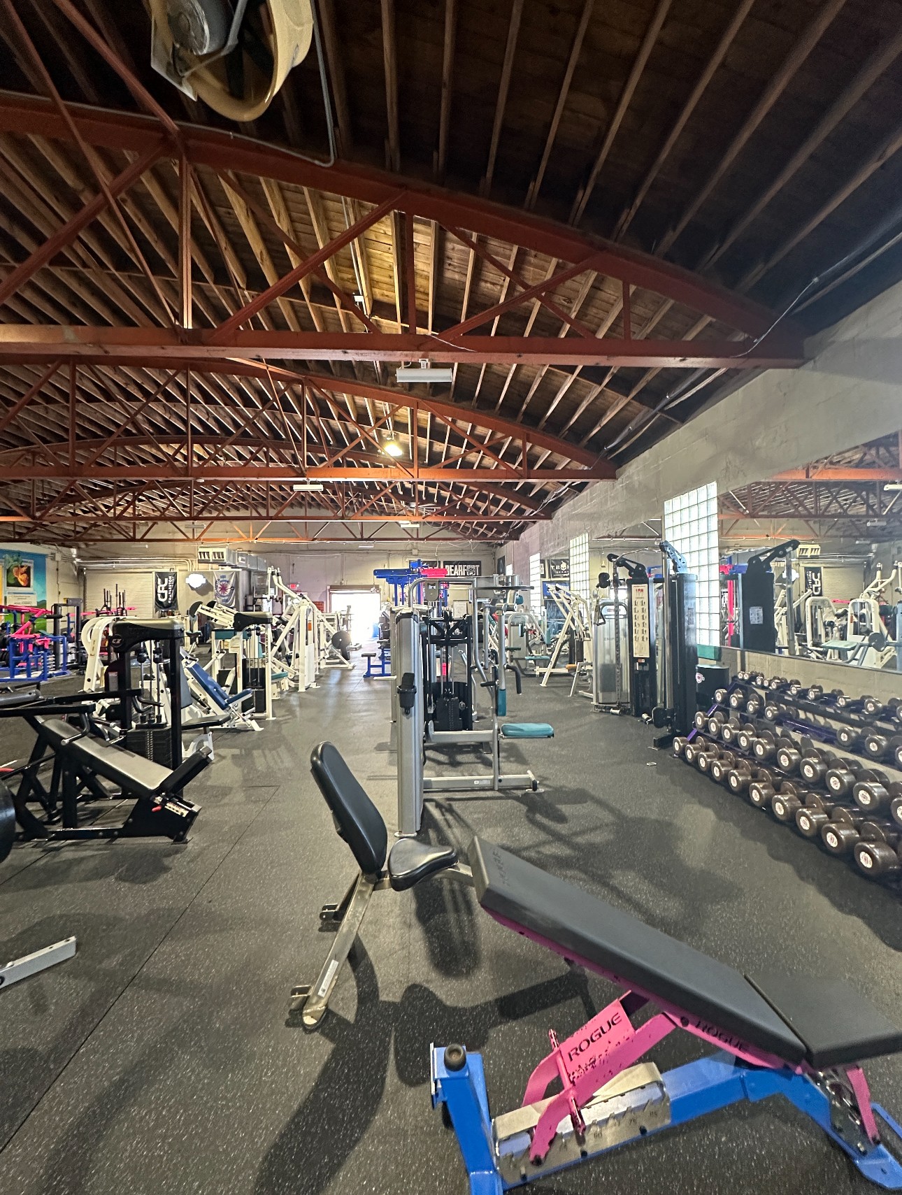 Palmetto Pump House equipment area - powerlifting gym near me